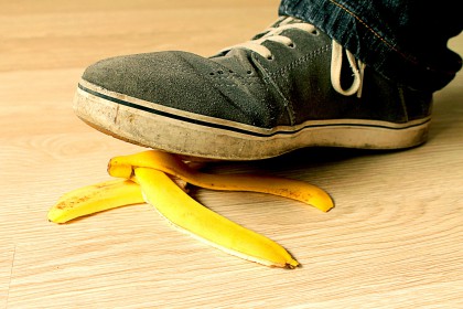 Freiwillig und jederzeit widerruflich : Bananenschale, Schuh (banana-peel)